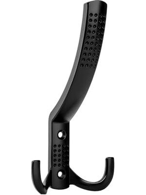 Renklimestore 5 Adet Noktalı Askı Vestiyer Duvar Dolap Elbise Askısı Siyah Metal Mobilya Kapı Askılığı Askılık