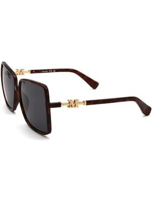 Renklimestore Marka mm 0064H 52A Bayan Kemik,kare,kahverengi Çerçeve,58 Ekartman