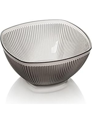 Renklimestore Barok Kare Salata Kasesi Küçük Füme