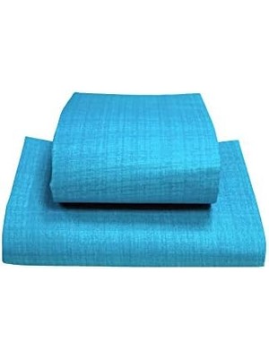 Renklimestore AT7512 Çift Kişilik Çarşaf Seti, Turkuaz