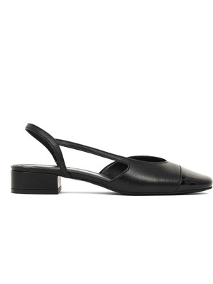 Derimod Kadın Siyah Arkası Açık Deri Babet 26PFD160718