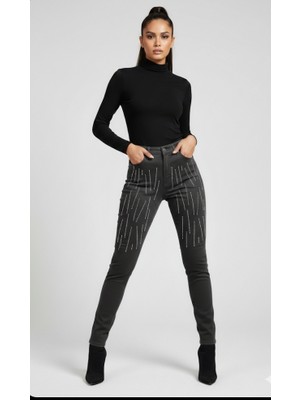 Hard Money Taş Işlemeli Likralı Dar Paça Kot Pantolon