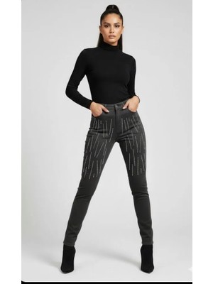 Hard Money Taş Işlemeli Likralı Dar Paça Kot Pantolon