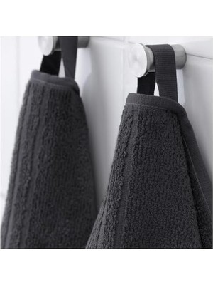 Renklimestore 4 Adet El Havlusu, Koyu Gri Renk 30X30 cm Pamuk,4 Li El-Kurulama Havlu