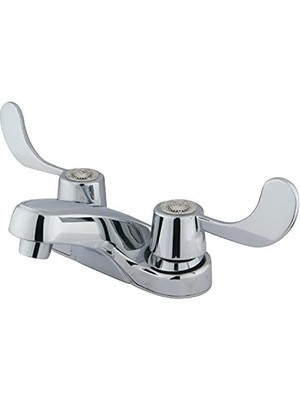 Renklimestore GKB181LP 10 cm Lavabo Bataryası Çift Bıçak Kolları, Krom