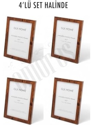 Renklimestore Ahşap Resim Çerçevesi 4'lü Set Halinde 13 x 18 cm Boyutunda