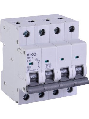 Renklimestore 10VTB-4C40 Otomatik Sigorta 10KA C Tipi 4 Kutup 40A