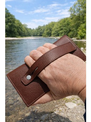 Newish Polo Portföy Stil Mıknatıslı Telefonluk, Kartlık, Cüzdan ve El Çantası-Vegan Suni Deri