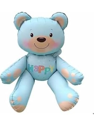 Renklimestore Oturan Ayi Folyo Balon 77 * 70, Mavi