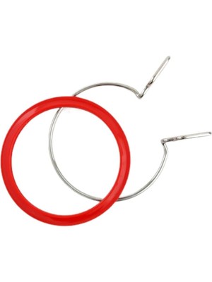 Renklimestore Üstün Kalite, Metal Yaylı Gergi Nakış Çemberleri, Çapraz Dikiş Kancası, Darning Hoops, Nakış Gergi Kulübesi (Kırmızı, Küçük)