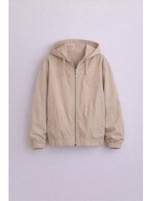 Rapapa Erkek Çocuk Kapüşonlu Fermuarlı Ceket Rahat Kesim Günlük MONT-7675