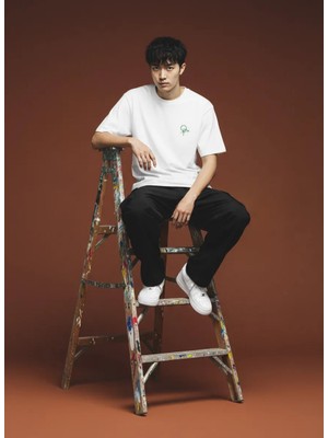 One Penny Intıals Heavy Weıgh Ön Nakış Baskılı T-Shirt