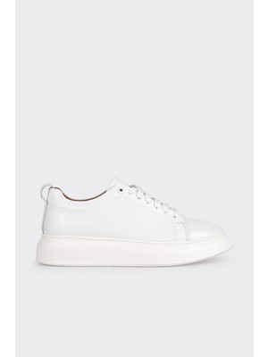 White Stone Beyaz %100 Deri Erkek Spor Ayakkabı