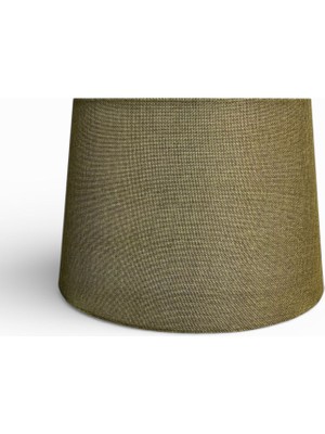 Mars Concept Kumaş Abajur Şapkası 35 cm Alt Çap Modern Dekoratif Lambader ve Abajur Uyumlu