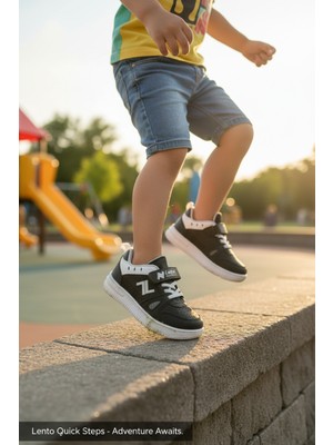 Enoch Delikli Burun Yapılı ve Cırtlı Sportif Çocuk Ayakkabı