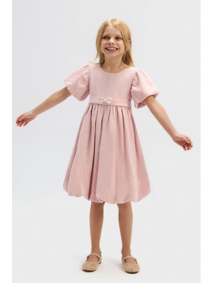 Ugly Duck 4-8 Yaş Arası Mısty Askılı Elbise - Pudra