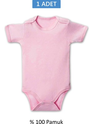 Royaleks Pembe Yarım Kol Body Zıbın 2-7 Yaş Çocuklar Için (1 Adet) Alttan Çıtçıtlı Özel Gereksinimli