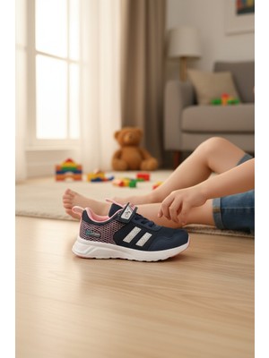 Enoch Nefes Alabilir File Yapılı ve Cırtlı Çocuk Spor Ayakkabı