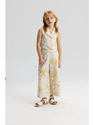 Ugly Duck 4-8 Yaş Arası Clara Yelek Pantolon Takım - Krem