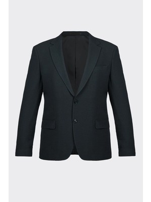 White Stone Koyu Yeşil Kapak Cepli Smart Casual Ceket