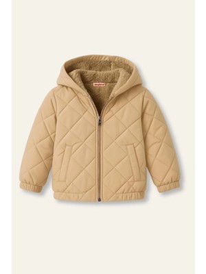 Zeyland Unisex Çocuk Kapüşonlu Mont - Bej