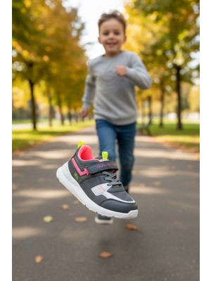 Enoch Hava Kanallı File Dokulu ve Cırtlı Çocuk Spor Ayakkabı