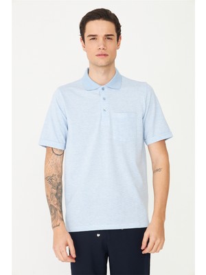 White Stone Açık Mavi Polo Yaka T-Shirt
