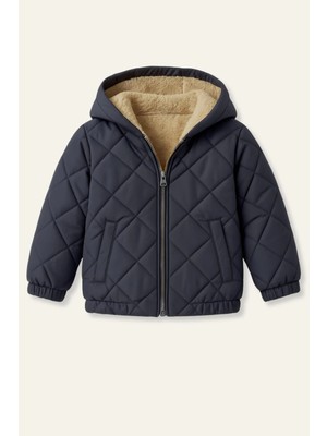 Zeyland Unisex Çocuk Kapüşonlu Mont - Lacivert