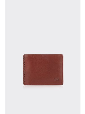 White Stone Kahverengi Premium Yatay Deri Erkek Cüzdan