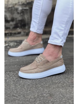 Beskar Signature  WG508 Bej Süet Ortopedik Taban Erkek Casual Ayakkabı