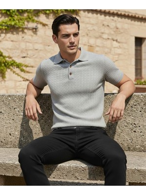 Jakc Ways Polo Yaka Triko T-Shirt Terletmez Tşört