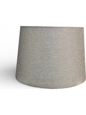 Mars Concept Kumaş Abajur Şapkası 35 cm Alt Çap Modern Dekoratif Lambader ve Abajur Uyumlu