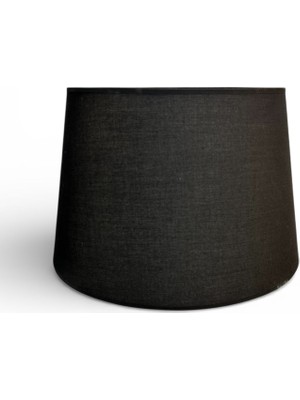Mars Concept Kumaş Abajur Şapkası 35 cm Alt Çap Modern Dekoratif Lambader ve Abajur Uyumlu