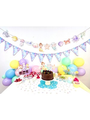 Fluparty Minik Deniz Kızı Banner - Little Mermaid Konsept Banner