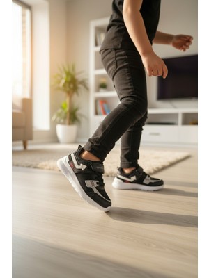 Enoch Hava Kanallı File Dokulu ve Cırtlı Çocuk Spor Ayakkabı