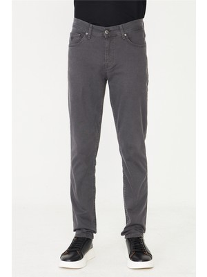 White Stone Gri Yıkamalı Doğal Görünümlü Günlük Jean