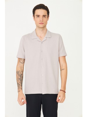 White Stone Gri Gömlek T-Shirt