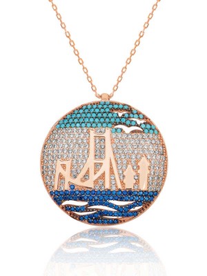 Aya Diamond Gümüş Şehitler Köprüsü Kolye