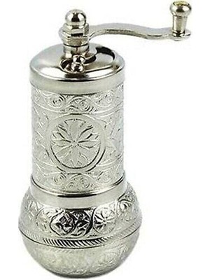 Senson Osmanlı Motifli Kahve ve Baharat Değirmeni Gümüş - Lisinya