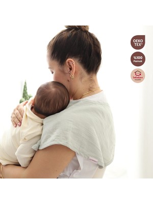 Bebekevi Oeko-Tex® %100 Pamuk Müslin Bebek Omuz Örtüsü – Emzirme Omuz Örtüsü