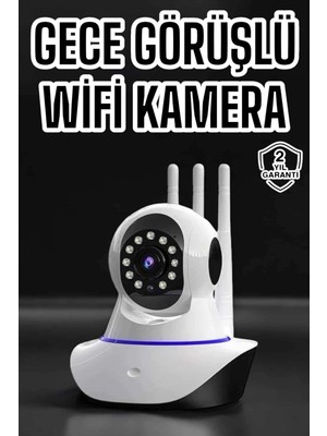 K-Yonlineticaret Ev Kamerası Wifi Kamerası Video Kayıt Çift Yönlü Hareket Sensörü Bebek