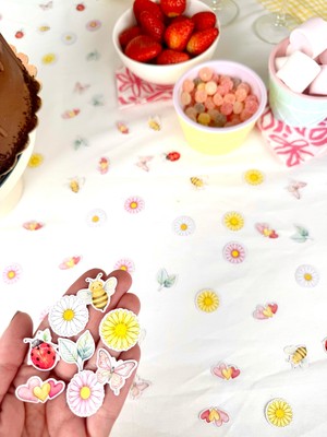 Fluparty Papatya Temalı Masa Süsü - Daisy Konsept Konfeti