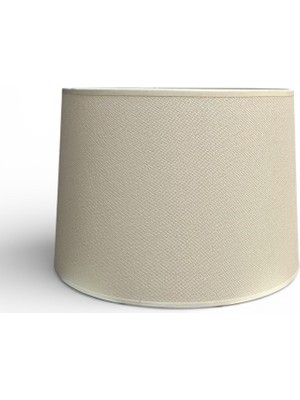 Mars Concept Kumaş Abajur Şapkası 35 cm Alt Çap Modern Dekoratif Lambader ve Abajur Uyumlu