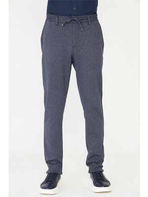 White Stone Lacivert Bağcıklı Rahat Kesim Jogger Pantolon