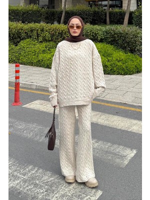 Lamelif Örgülü Şardonlu Takım Taş