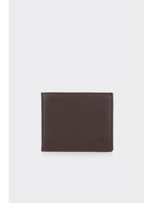 White Stone Kahverengi Premium Yatay Deri Erkek Cüzdan