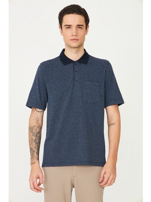 White Stone Lacivert Polo Yaka T-Shirt