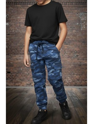 Black Steel Garson Boy Erkek Kamuflaj Oantolon