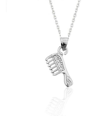 Aya Diamond Gümüş Tarak Bayan Kolye