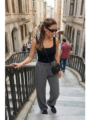 Lela Wide Leg Yüksek Bel Geniş Paça Pantolon Bayan Pantolon 668YP5424